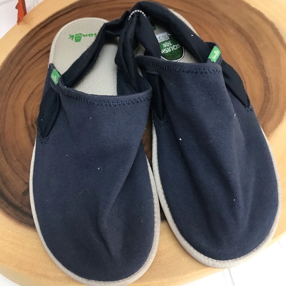 Sanuk Made From Yoga Mats Canvas Slip Ons - Picture 1 of 6